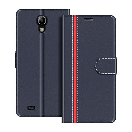 COODIO Funda Samsung Galaxy S4 Mini con Tapa, Funda Movil Samsung S4 Mini, Funda Libro Galaxy S4 Mini Carcasa Magnético Funda para Samsung Galaxy S4 Mini, Azul Oscuro/Rojo COODIO Funda Samsung Galaxy S4 Mini con Tapa, Funda Movil Samsung S4 Mini, Funda Libro Galaxy S4 Mini Carcasa Magnético Funda para Samsung Galaxy S4 Mini, Azul Oscuro/Rojo