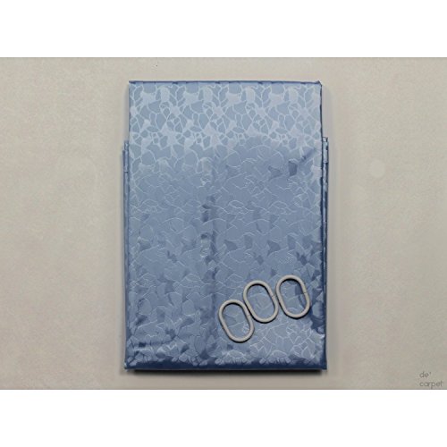 De'Carpet Cortina Plástico Galería con Anillas (Azul, 280x300cm)