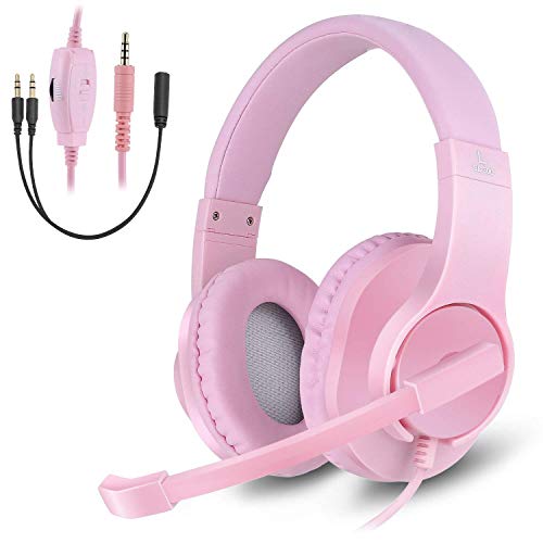 DIWUER Cascos Gaming, Auriculares Gaming Para Ps4 Xbox One Nintendo Switch, con sonido envolvente y reducción de ruido, Para iPad Cuaderno Computadora Teléfono inteligente