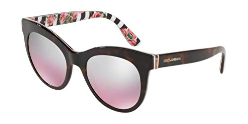 Dolce & Gabbana 0DG4311 Gafas de sol, Havana On Print Rose, 51 para Mujer