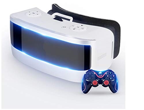 DYHM Gafas VR Gafas VR All In One Gafas de Realidad Virtual 3D de 5.5 Pulgadas Ocho núcleos con Bluetooth Gamepad for Movie Cinema All VR Game