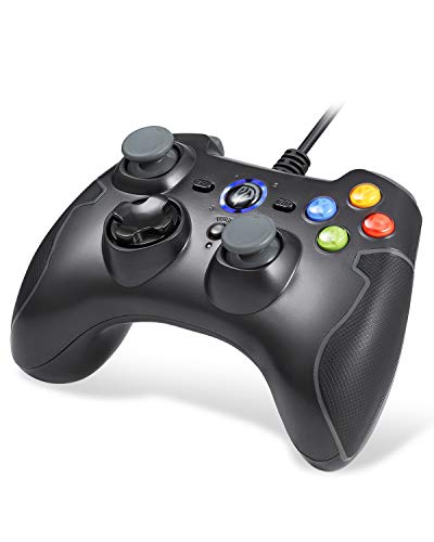 EasySMX Mandos PS3, [Regalos Originales] Gamepad Gaming, Mandos PC, Contoller Controlador de Juegos con Cable Joysticks Doble para Windows/Android / PS3 / TV Box/PC