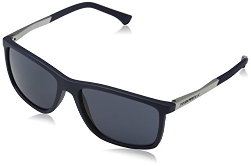 Emporio Armani 547487 Gafas de sol, Blue Rubber, 57 para Hombre Emporio Armani 547487 Gafas de sol, Blue Rubber, 57 para Hombre