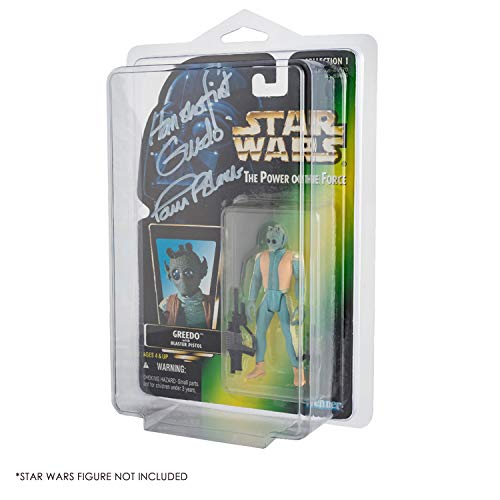EVORETRO Display Case Compatible with 3.75 Inch Star Wars & Gi-Joe Carded Action Figures –25 Scratch and UV Resistant Blister Pack Pet Protector by