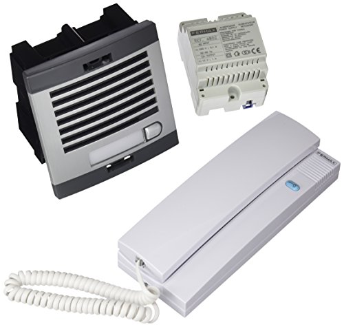 Fermax 6201 - Kit portero automático, 1 línea, color gris y negro Fermax 6201 - Kit portero automático, 1 línea, color gris y negro