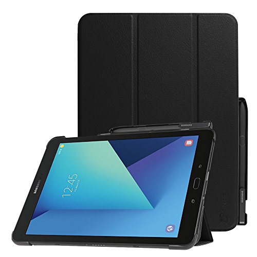 Fintie Funda para Samsung Galaxy Tab S3 9.7 con Portalápiz para S Pen - Súper Delgada y Ligera Carcasa con Función de Auto- Reposo/Activación para Modelo SM-T820/T825, Negro