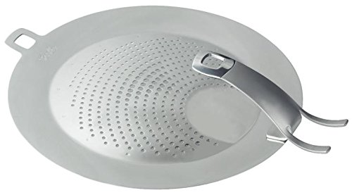 Fissler clippix / Protector contra salpicaduras, tapa antisalpicaduras para colgar de arriba abajo, Para todas las cacerolas y ollas de Fissler con Ø 24-28 cm y mango de seguridad Fissler clippix / Protector contra salpicaduras, tapa antisalpicaduras para colgar de arriba abajo, Para todas las cacerolas y ollas de Fissler con Ø 24-28 cm y mango de seguridad