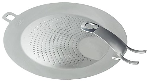 Fissler clippix / Protector contra salpicaduras, tapa antisalpicaduras para colgar de arriba abajo, Para todas las cacerolas y ollas de Fissler con Ø 24-28 cm y mango de seguridad