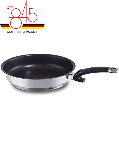 Fissler protect steelux premium / Sartén de acero inoxidable (Ø 28 cm), antiadherente, ideal para freír de forma suave y sin grasas,  apta para el lavavajillas e inducción