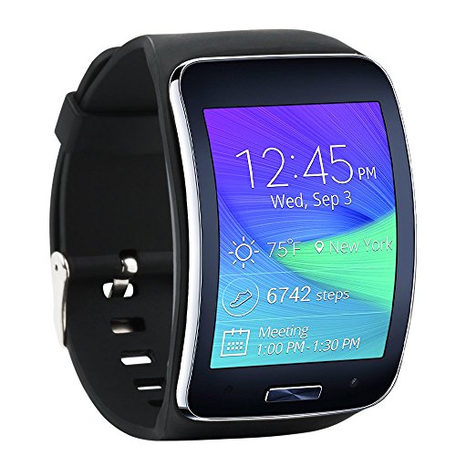 Fit-power Samsung Galaxy Gear S R750 Pulsera de repuesto de reloj inteligente inalámbrico con hebilla de seguridad, Pack of 4D