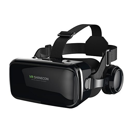 FIYAPOO 3D VR Gafas de Realidad Virtual, VR Glasses Visión Panorámico 360 Grado Película 3D Juego Immersivo para Móviles 4.7-6.6 Pulgada (Gafas VR con Auriculares) FIYAPOO 3D VR Gafas de Realidad Virtual, VR Glasses Visión Panorámico 360 Grado Película 3D Juego Immersivo para Móviles 4.7-6.6 Pulgada (Gafas VR con Auriculares)