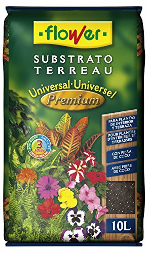 Flower Universal Premium Substrato, 10L, Marrón, 29x6x46 cm Flower Universal Premium Substrato, 10L, Marrón, 29x6x46 cm