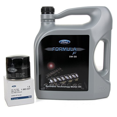 Ford Original Aceite de Motor Formula F 5W30 5 litros 155D3A + Filtro de Aceite 1883037 Ford Original Aceite de Motor Formula F 5W30 5 litros 155D3A + Filtro de Aceite 1883037