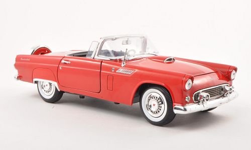 Ford Thunderbird Convertible, rojo , 1956, Modelo de Auto, modello completo, Motormax 1:18