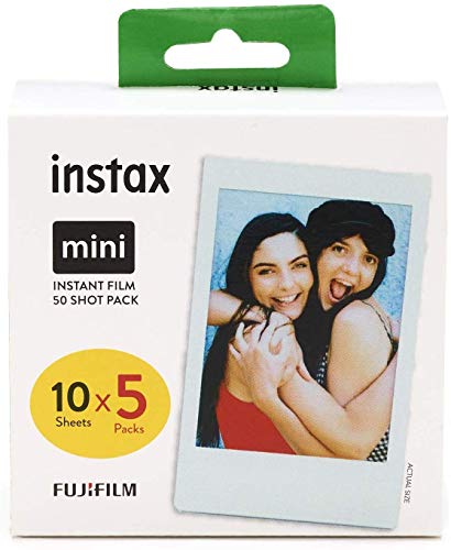 Fujifilm Instax mini película, Pack of 5 x 10 hojas (el embalaje puede variar) Fujifilm Instax mini película, Pack of 5 x 10 hojas (el embalaje puede variar)