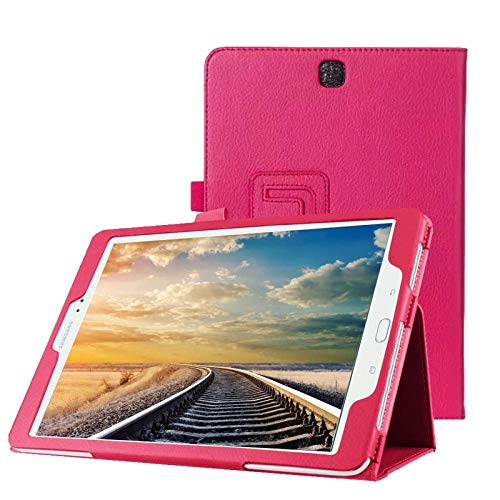 Funda Caso para Samsung Galaxy Tab A SM-T550 T551 T555 9.7 Pulgadas Smart Cover Slim Case Stand Flip (Rosa) NUEVO