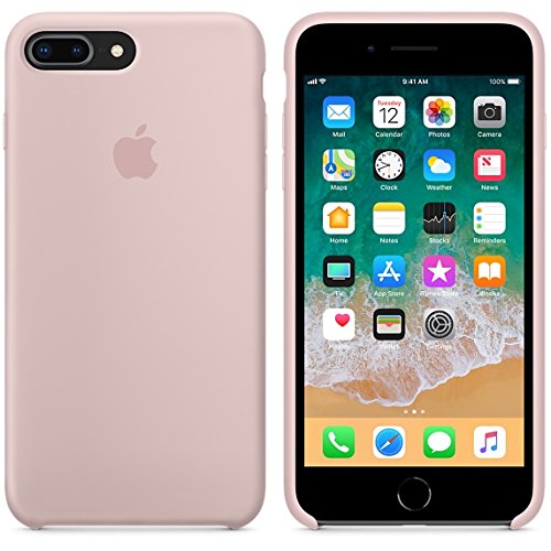 Funda para iPhone 7Plus/8Plus 5,5Inch Carcasa Silicona Suave Colores del Caramelo con Superfino Pelusa Forro, para Apple iPhone 7Plus/8Plus (Rosa Arena)