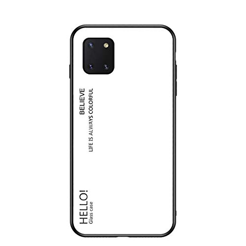 Funda para Samsung Galaxy Note 10 Lite Cubierta de Cristal Degradado de Color Caja de Vidrio Templado Case Cover para Samsung Galaxy Note 10 Lite (Blanco) Funda para Samsung Galaxy Note 10 Lite Cubierta de Cristal Degradado de Color Caja de Vidrio Templado Case Cover para Samsung Galaxy Note 10 Lite (Blanco)