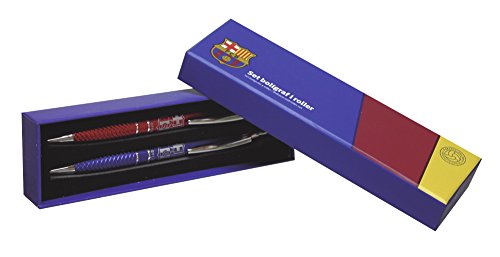 Futbol Club Barcelona - Set boligrafo y Roller Juvenil en Caja Regalo (CYP Imports SET-26-BC)