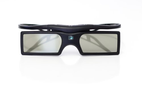 Gafas 3D Active Shutter 3D (funcionamiento de la batería) en negro para BLUETOOTH 3D TV / marca PRECORN