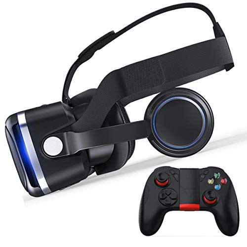 Gafas 3D VR shinecon versión 6.0 con Mando inalámbrico, Gafas de Realidad Virtual VR Auricular para Juegos, para los niños Nuevo año Películas Juegos de Auriculares