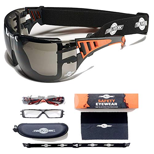 Gafas de Protección ToolFreak Con Fumar Lentes y Relleno de Espuma de Estilo Deportivo Gafas de Protección ToolFreak Con Fumar Lentes y Relleno de Espuma de Estilo Deportivo