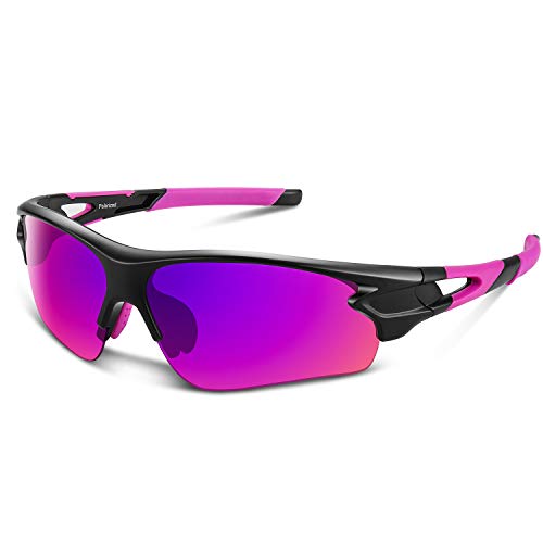 Gafas de Sol Polarizadas - Bea·CooL Gafas de Sol Deportivas Unisex Protección UV con Monturas Ligeras para Esquiando Ciclismo Carrera Surf Golf Conduciendo (Rosa) Gafas de Sol Polarizadas - Bea·CooL Gafas de Sol Deportivas Unisex Protección UV con Monturas Ligeras para Esquiando Ciclismo Carrera Surf Golf Conduciendo (Rosa)