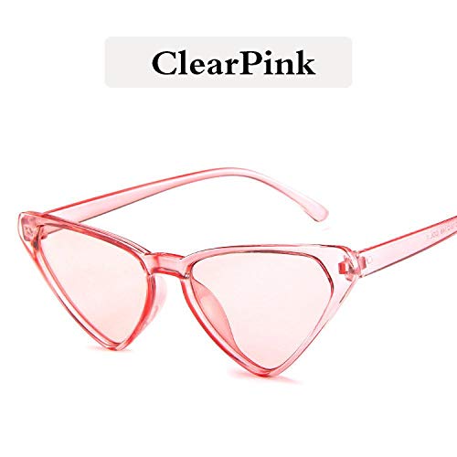 Gafas de Sol Sunglasses Gafas De Sol Clásicas De Plástico para Mujer, Gafas De Sol Graduadas De Marca Uv400 Clearpink