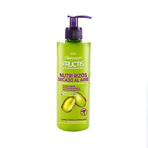 Garnier Fructis Nutri Rizos Secado al Aire Crema Sin Aclarado para Pelo Rizado u Ondulado – 400 ml Garnier Fructis Nutri Rizos Secado al Aire Crema Sin Aclarado para Pelo Rizado u Ondulado – 400 ml