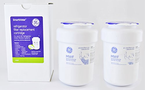 GE MWF - Cartucho para el filtro de agua del refrigerador, 2 unidades GE MWF - Cartucho para el filtro de agua del refrigerador, 2 unidades