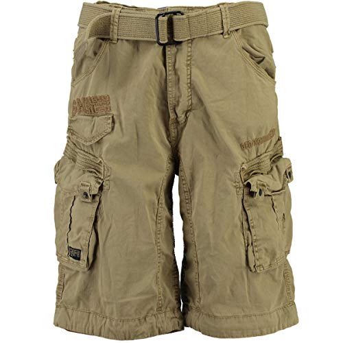 Geographical Norway People - Pantalón corto para hombre beige M