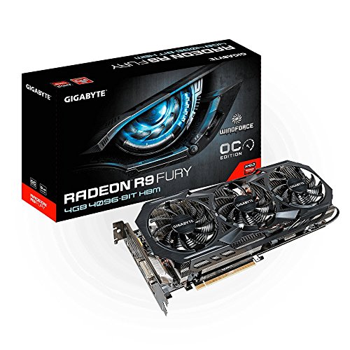 Gigabyte Radeon R9 Fury 4GB AMD Radeon R9 Fury 4GB - Tarjeta gráfica (Activo, ATX, AMD, Radeon R9 Fury, High Bandwidth Memory (HBM), PCI Express 3.0)