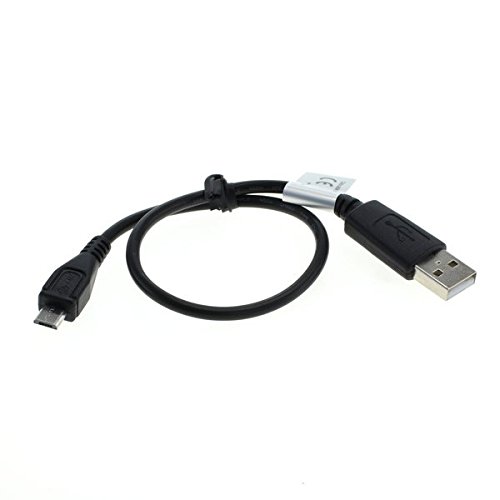 GIGAFOX® - Cable de sincronización USB para Garmin Edge 1000 (micro USB, 0,3 m), color negro