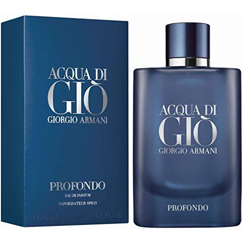 GIORGIO ARMANI ACQUA DI GIO Profondo Eau DE Parfum 125ML VAPORIZADOR Unisex Adulto, Negro, Único GIORGIO ARMANI ACQUA DI GIO Profondo Eau DE Parfum 125ML VAPORIZADOR Unisex Adulto, Negro, Único