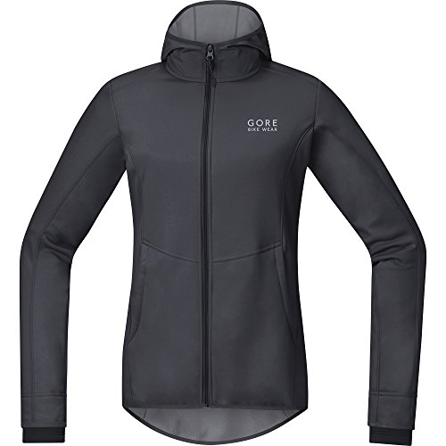 GORE BIKE WEAR, Sudadera con capucha, Mujer, Ciclismo en carretera o MTB, GORE WINDSTOPPER, LADY Hoody, Talla 38, Marrón/Negro, JWHELM