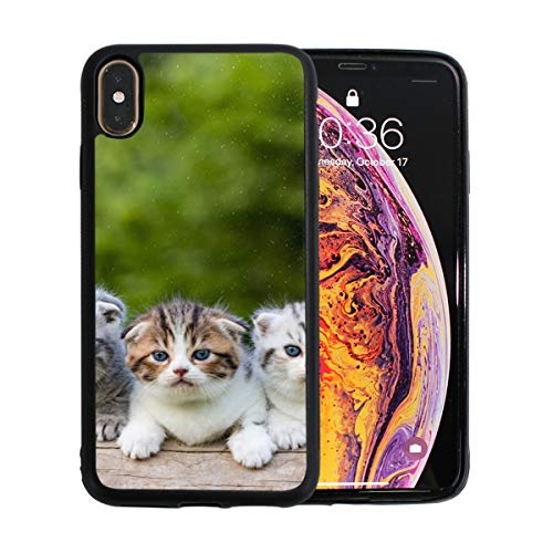 Grupo de pequeños gatitos con rayas Gatos en una canasta Apple Phone Xs Max Case Protector de pantalla Tpu Cubierta dura con protector de parachoques a prueba de choques delgado para Xs Max de 6.5 pu
