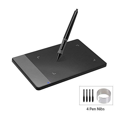 Huion 420 Negro 4-por-2.23 Pulgadas Osu! Tableta Gráfica para Dibujo con Digitalizador de Firma para Mac y Windows PC