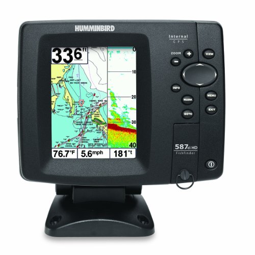 Humminbird 587cxi hd combo colour fishfinder/plotter c/w dual beam transducer & int gps antenna Humminbird 587cxi hd combo colour fishfinder/plotter c/w dual beam transducer & int gps antenna