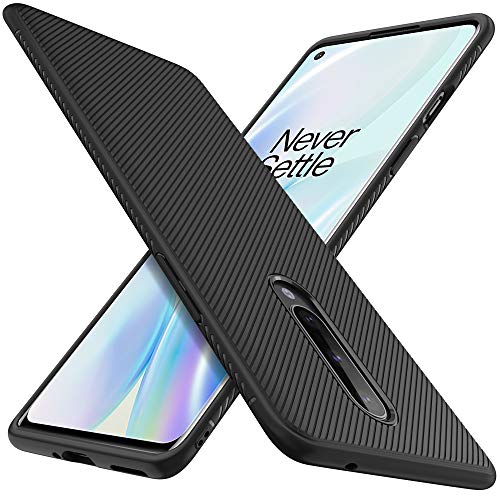 iBetter Diseño para Oneplus 8 Funda, Fina de Silicona [Resistente a los arañazos ] Funda para Oneplus 8 Smartphone.Negro