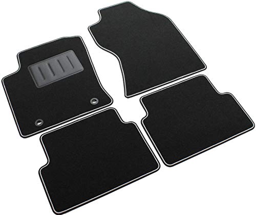 Il Tappeto Auto SPRINT01303 - Alfombrillas para Coche, Negras, Antideslizantes, con Borde Bicolor y talonera de Goma Reforzada, para Focus I Restiling 11/2001>2004, berlina y Station Wagon Il Tappeto Auto SPRINT01303 - Alfombrillas para Coche, Negras, Antideslizantes, con Borde Bicolor y talonera de Goma Reforzada, para Focus I Restiling 11/2001>2004, berlina y Station Wagon