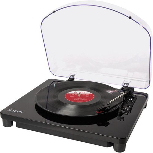 ION Audio Classic LP - Plato giradiscos con convertidor, reproduce discos de vinilo de 33 1/3, 45 y 78 RPM