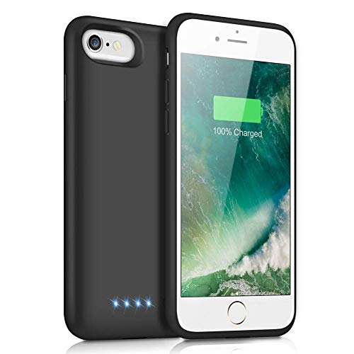 iPosible Funda Batería para iPhone 7/8/6/6s 6000mAh[2019 Versión Actualización] Funda Cargador Portatil para iPhone 6/6S/7/8 Batería Externa Recargable Carcasa Batería [4.7 Pulgadas]