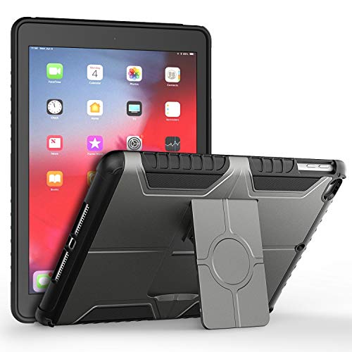 JETech Funda Compatible iPad (9,7 Pulgadas, 6ª / 5ª generación, 2018/2017 Modelo), Cubierta Protectora de diseño de Doble Capa, Gris