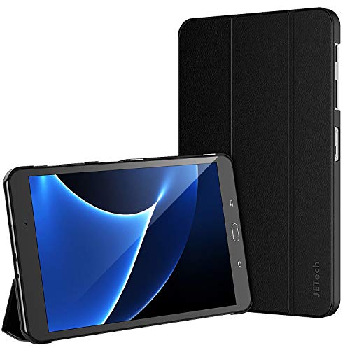 JETech Funda para Samsung Galaxy Tab A 10,1 (SM-T580 / T585, Modelo 2016) Carcasa con Soporte Función, Auto-Sueño / Estela, Negro