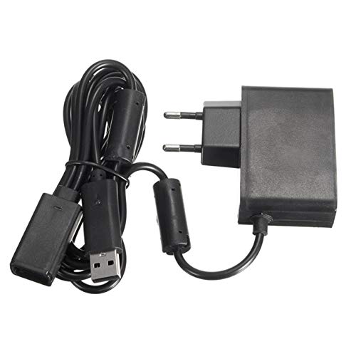 Jiobapiongxin Fuente de alimentación del Adaptador de CA USB para Xbox 360 XBOX360 Cable del Sensor Kinect Adaptador de Fuente de alimentación de CA 100V-240V (Negro)(JIO-S)