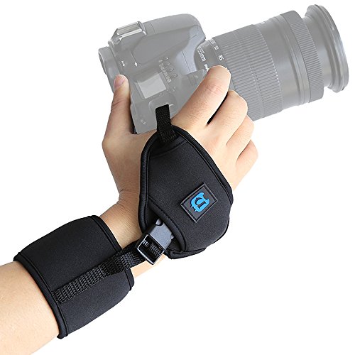 Joint Victory Soft Hand Grip Belt Wrist Strap with 1/4 Inch Screw Plastic Plate for SLR/DSLR Cameras