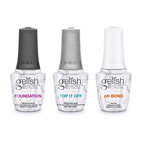 Juego de manicura con capa superior, base y sellador de pH, de Harmony Gelish