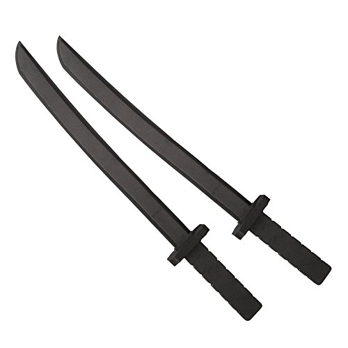 Katara 1771 - Juego de 2 Espadas de Espuma Gomaespuma Ninja 55cm de Largo, Negro Katara 1771 - Juego de 2 Espadas de Espuma Gomaespuma Ninja 55cm de Largo, Negro