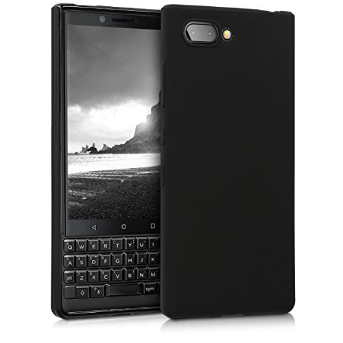 - Carcasa de TPU Silicona 5.0 kwmobile Funda Compatible con Alcatel 1 Protector Trasero en Negro Mate