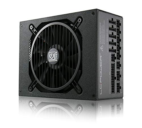 LC-Power Fuente de alimentación de PC silenciosa Libre PC (1200W, 12V, PFC Activo, ATX, Ventilador de 13.5 cm, Modular Progresivo, certificación 80 Plus, eficiencia del Sistema antivibración + 92%)